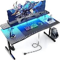 Amazon.com: GTRACING 55 Inch Gaming Desk with LED 