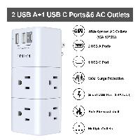 Prime Members: QINLIANF 6-Outlet Power Extender w/