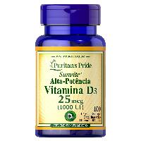 100-Count Puritan’s Pride Vitamin D3 1000 IU