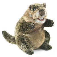 $18.19: Folkmanis Groundhog Hand Puppet at Amazon