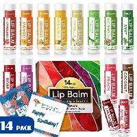 14-Pack Yopela 100% Natural Lip Balm w/ Vitamin E 