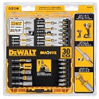 30-Piece DeWalt Maxfit Screwdriver Bit Set $10 + F