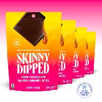 $18.40: 4-Pack 3.17-Oz SkinnyDipped Dark Chocolate