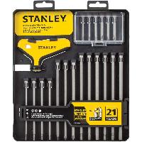 21-Piece Stanley T-Handle Multi-Bit Screwdriver Se