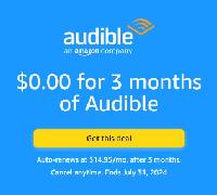 Amazon Prime Members: FREE 3-Months Audible Premiu