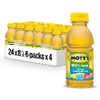 24-Pack 8-Oz Mott’s 100% Apple White Grape J