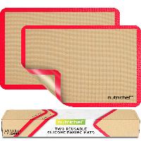 2-Pack Nutrichef Silicone Baking Mats, Non-stick 2